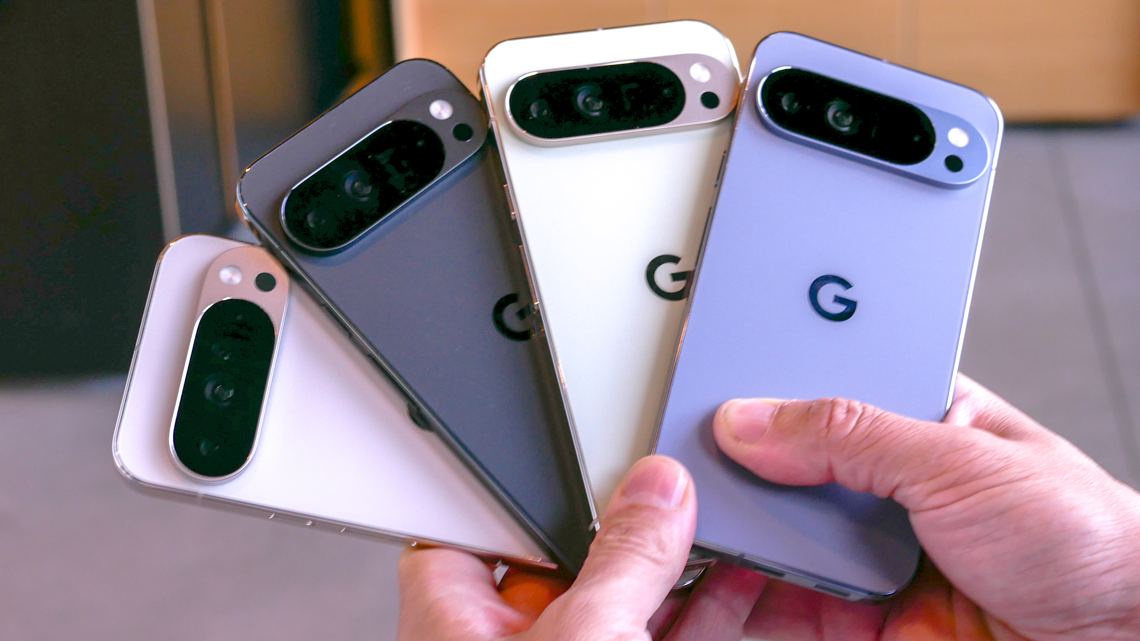 Google Pixel 10 Pro in 4 different colors