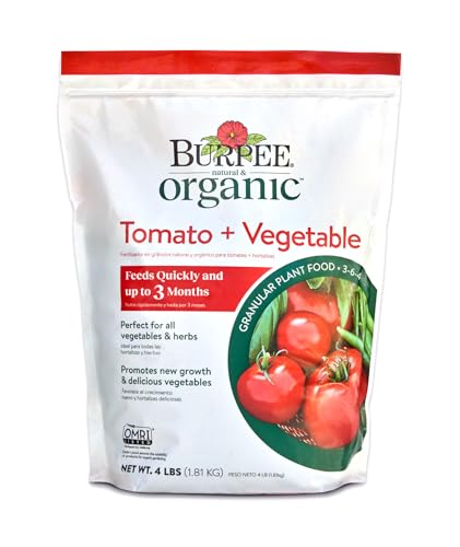 Burpee Organic Tomato &amp;amp; Vegetable Granular Plant Food, 4 Lb