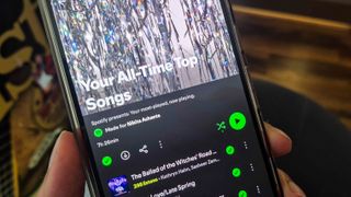 Spotify Your All-Time Top Songs playlist on a Google Pixel 10 Pro XL