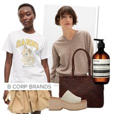 A selection of products from B Corp brands