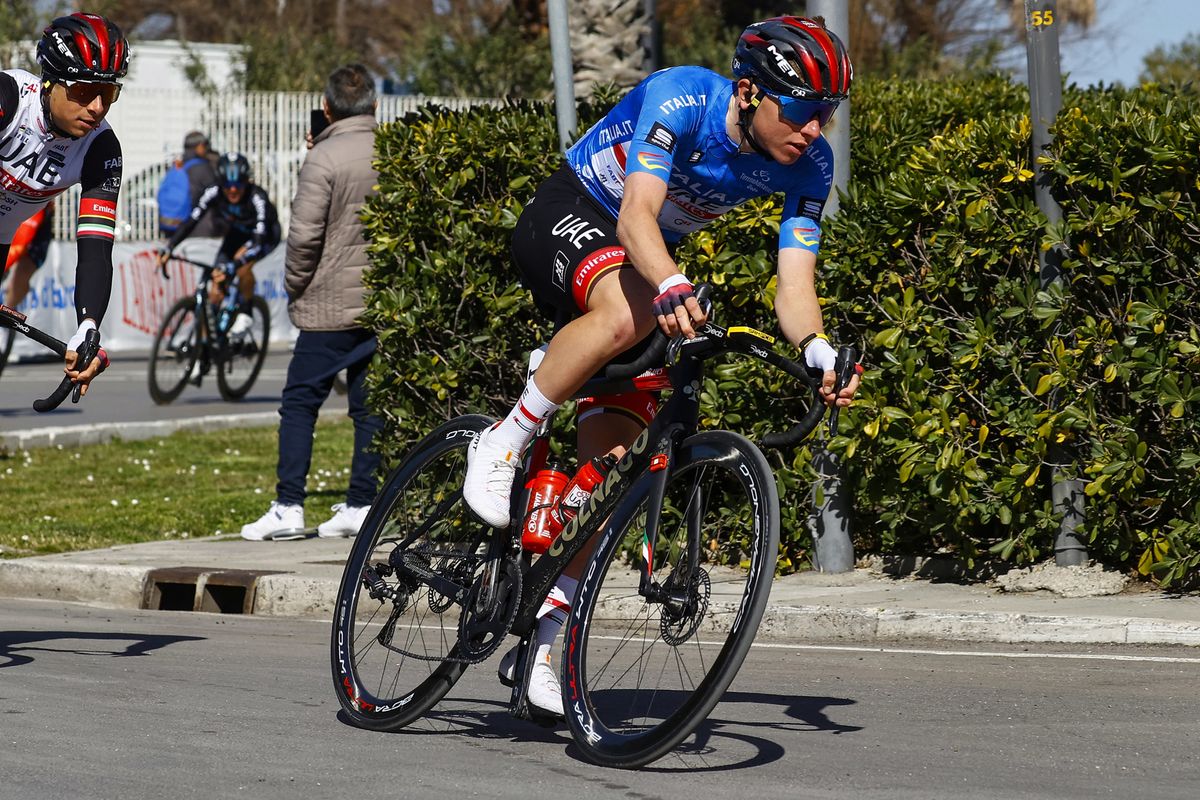 Tirreno Adriatico 2022 - 57th Edition - 7th stage San Benedetto del Tronto - San Benedetto del Tronto 159km - 13/03/2022 - Tadej Pogacar (SLO - UAE Team Emirates) - photo Luca Bettini/SprintCyclingAgency&Acirc;&copy;2022