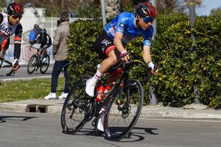 Tirreno Adriatico 2022 - 57th Edition - 7th stage San Benedetto del Tronto - San Benedetto del Tronto 159km - 13/03/2022 - Tadej Pogacar (SLO - UAE Team Emirates) - photo Luca Bettini/SprintCyclingAgencyÂ©2022