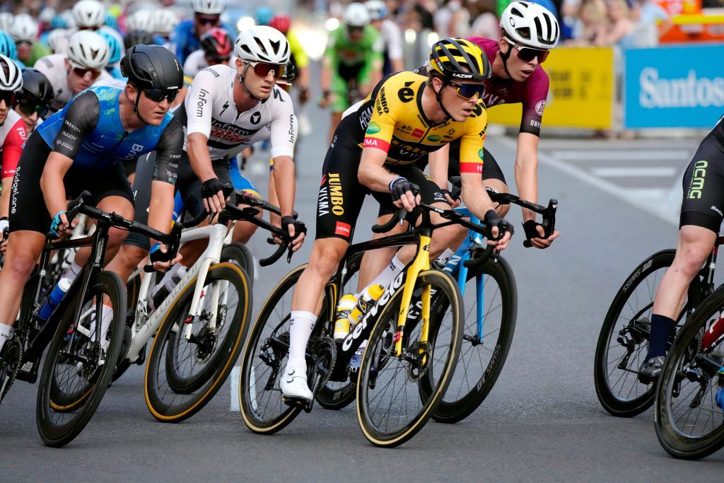 Rohan Dennis in action at the Santos Festival of Cycling criterium