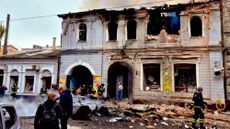 One Russian missile hit a kindergarten