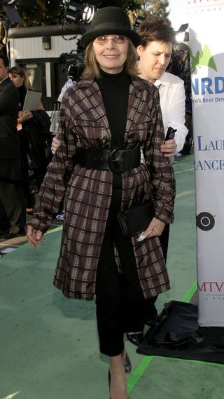 Diane Keaton during NRDC's "Earth To L.A.! - The Greatest Show On Earth" - Arrivals at Wadsworth Theater in Los Angeles, California, United States