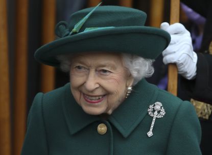 Queen Elizabeth II attends the opening of the sixth session of the Scottish Parliament on October 02, 2021