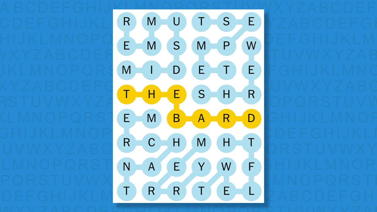 नीलो पृष्ठभूमिमा खेल ६४९ को लागि NYT Strands जवाफहरू