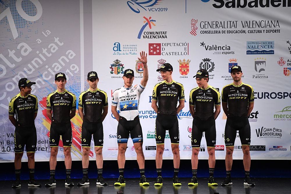 Matteo Trentin, European Champion, at Volta a la Comunitat Valenciana 2019 - Team Presentation