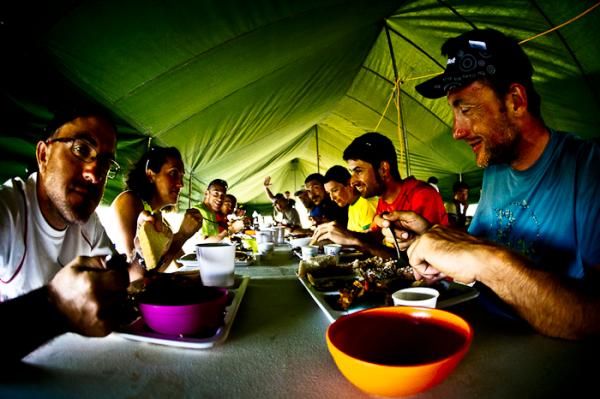 Refueling for the mountain stages in Mongolia