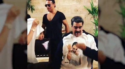 Turkish chef Salt Bae and Venezuelan President Nicolás Maduro.