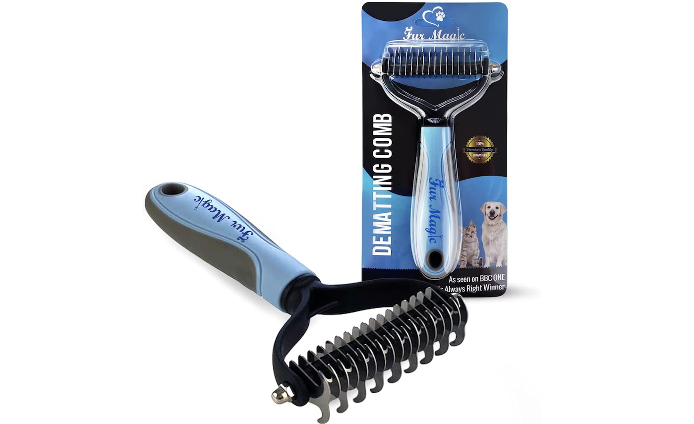Fur Magic dog deshedding comb