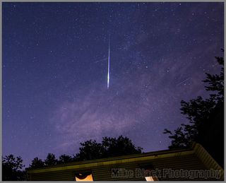 Early Perseid Meteors Over New Jersey