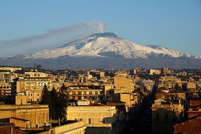 Mount Etna as seen in February.