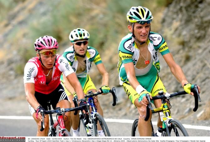 Tyler Hamilton and Alexandre Vinokourov