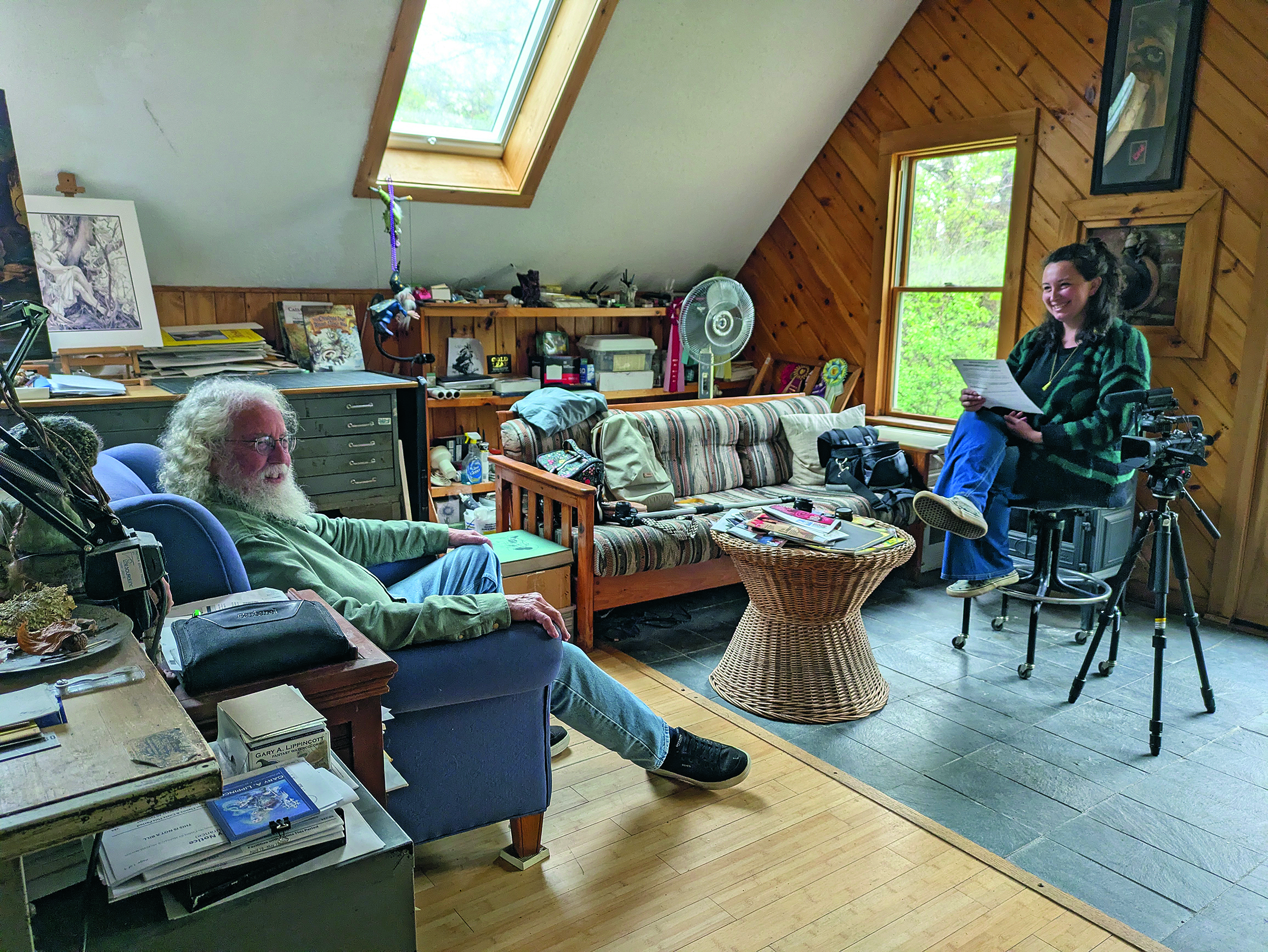 Gary A. Lippincott's art studio