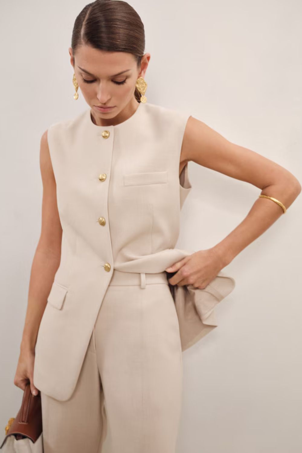 Reiss Athena High-Neck Waistcoat
