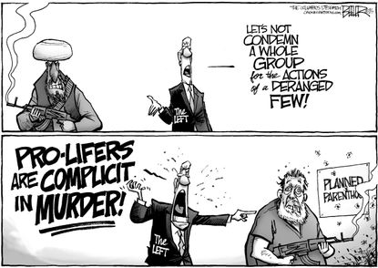 Editorial cartoon U.S. Planned Parenthood Shooting