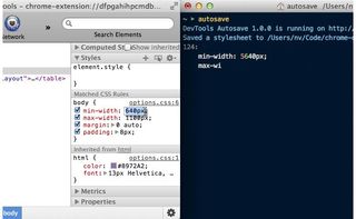 Chrome extensions: Dev Tools Autosave