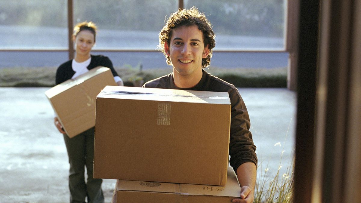 People holding boxes