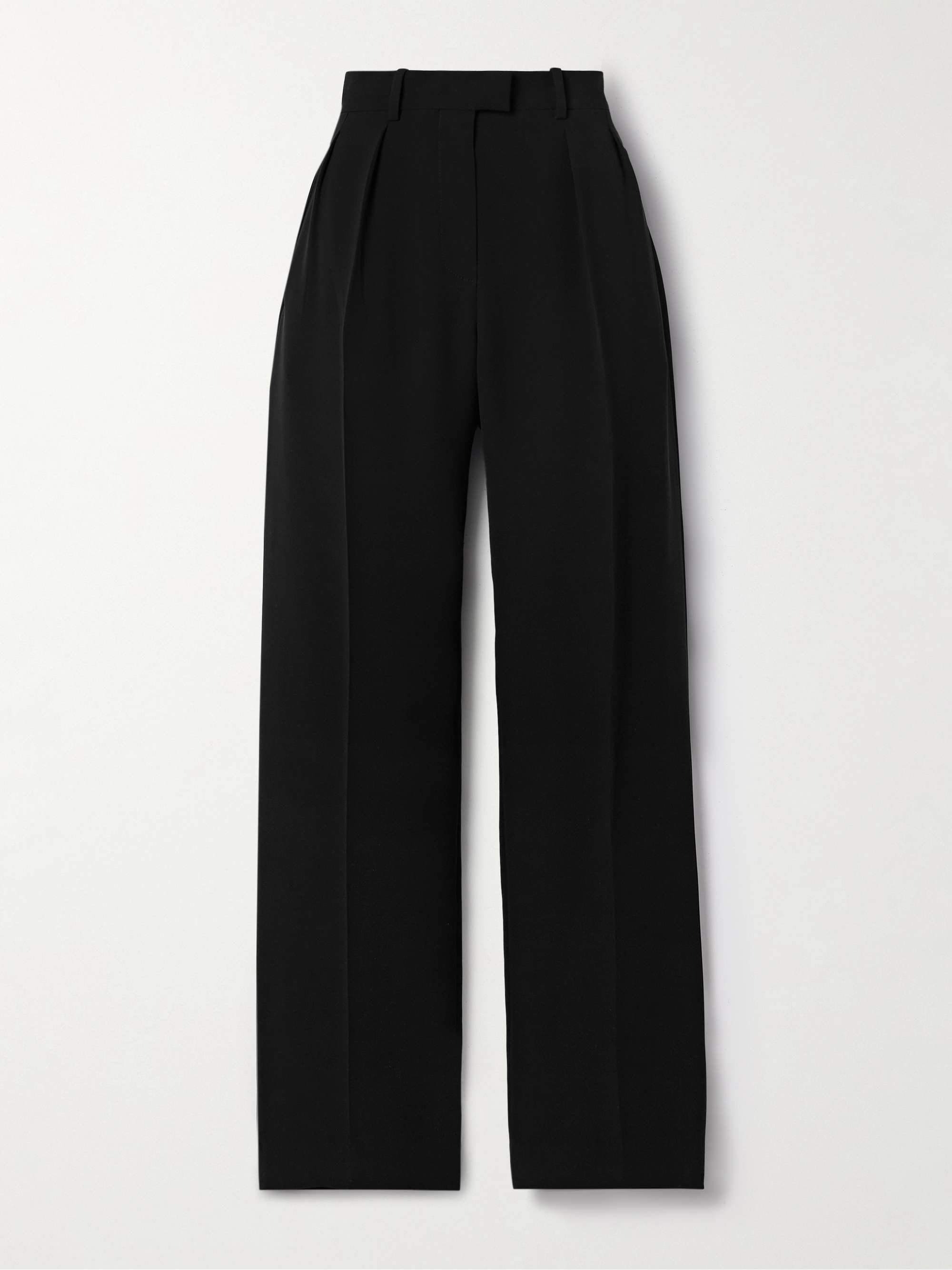 Alfidis Pleated Cotton-Crepe Wide-Leg Pants