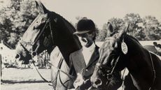 Mark Todd with Wilton Fair and Charisma (right) at Burghley 1987.