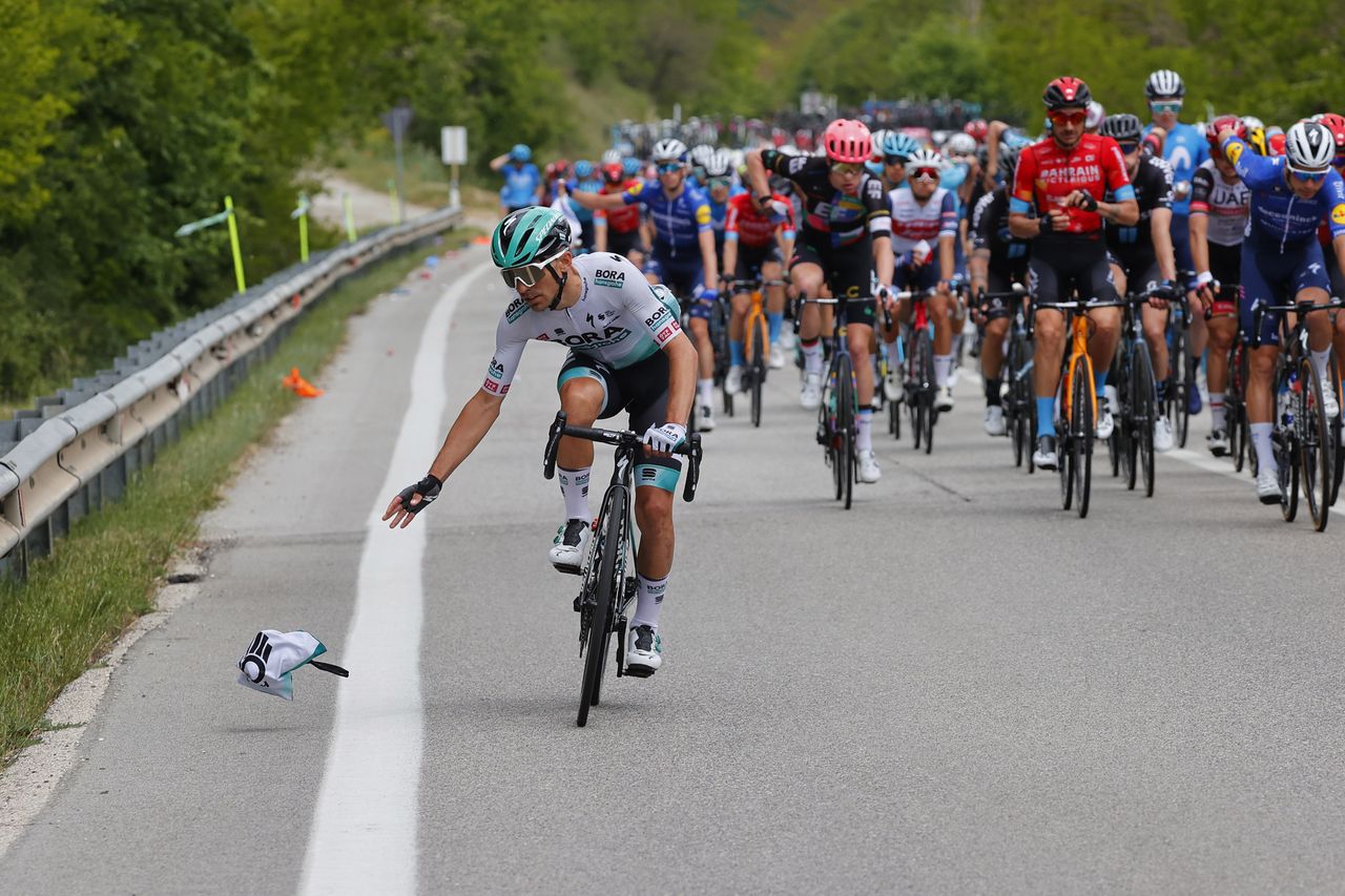 Giro d'Italia 2021 - 104th Edition - 8th stage Foggia - Guardia Sanframondi 170 km - 15/05/2021 - Green Zone - Cesare Benedetti (ITA - Bora - Hansgrohe) - photo Luca Bettini/BettiniPhoto&Acirc;&copy;2021