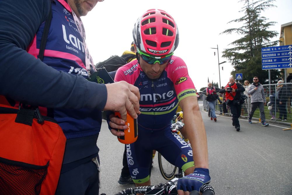 Diego Ulissi after his attack late in the race
