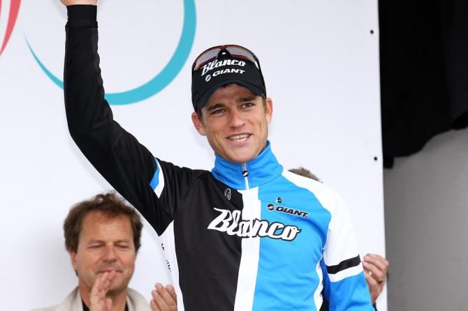 Stage 2 winner Theo Bos (Blanco)