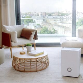 The Pro Breeze 30L High Capacity Smart Dehumidifier in a modern interior