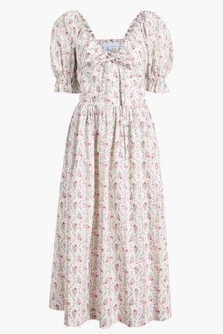 Hill House Home Ophelia Dress in Red and White Floral