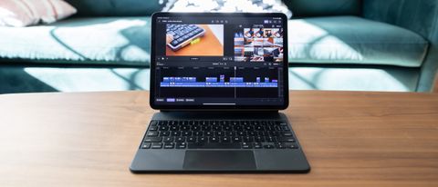 Final Cut Pro being used on an iPad