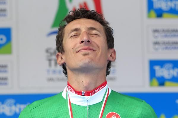 Franco Pellizotti (Androni Giocattoli) savors the moment