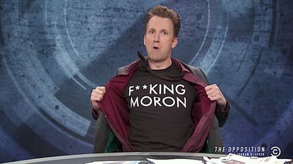 Jordan Klepper adopts the word moron