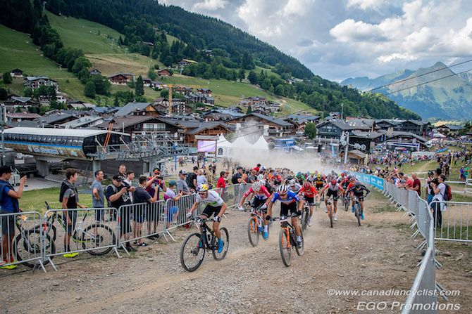 The men's race starts