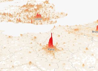 Population Mountains: Paris