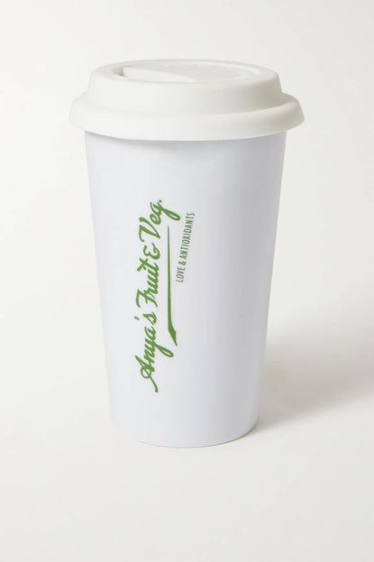 ANYA HINDMARCH Anya's Fruit & Veg Printed Ceramic Coffee Cup