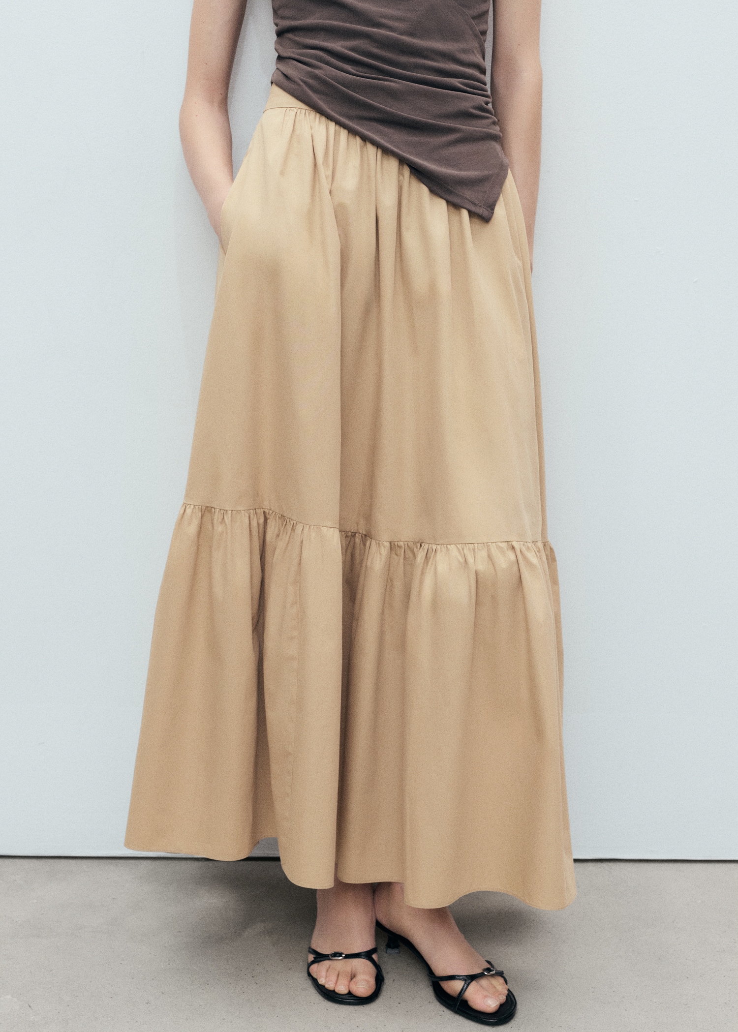 Long Cotton A-line Skirt - Women | Mango UK