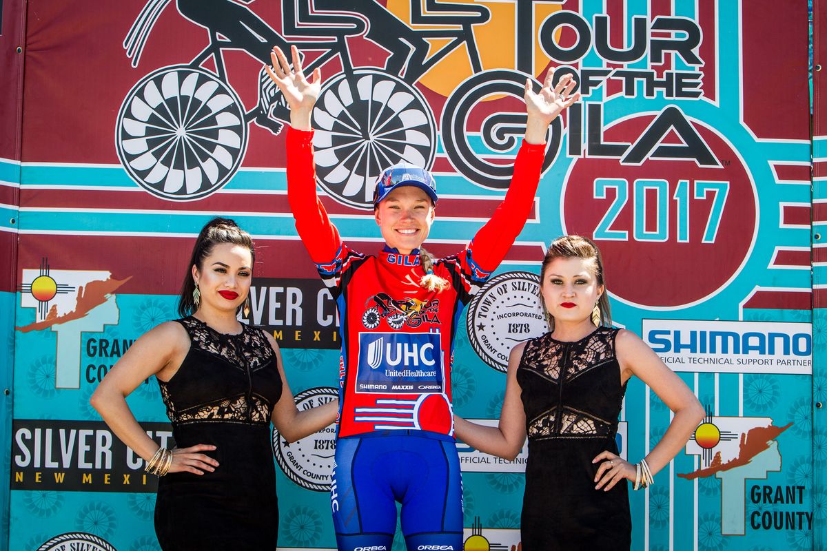 Taylor Wiles (UnitedHealthcare) holds onto the leaders jersey going into the final stage at Tour of the Gila