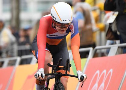 Anna van der Breggen winning bronze at the Rio 2016 Olympic Games