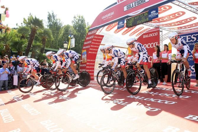 Lotto Belisol riders roll out
