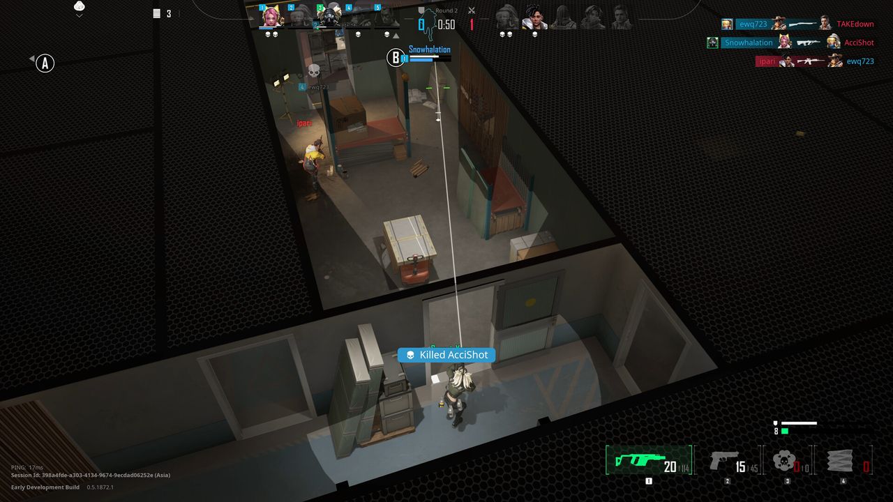 PUBG: Blindspot gameplay screenshot showing isometric combat