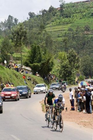 Spectacular landscape greeted the riders on stage five.