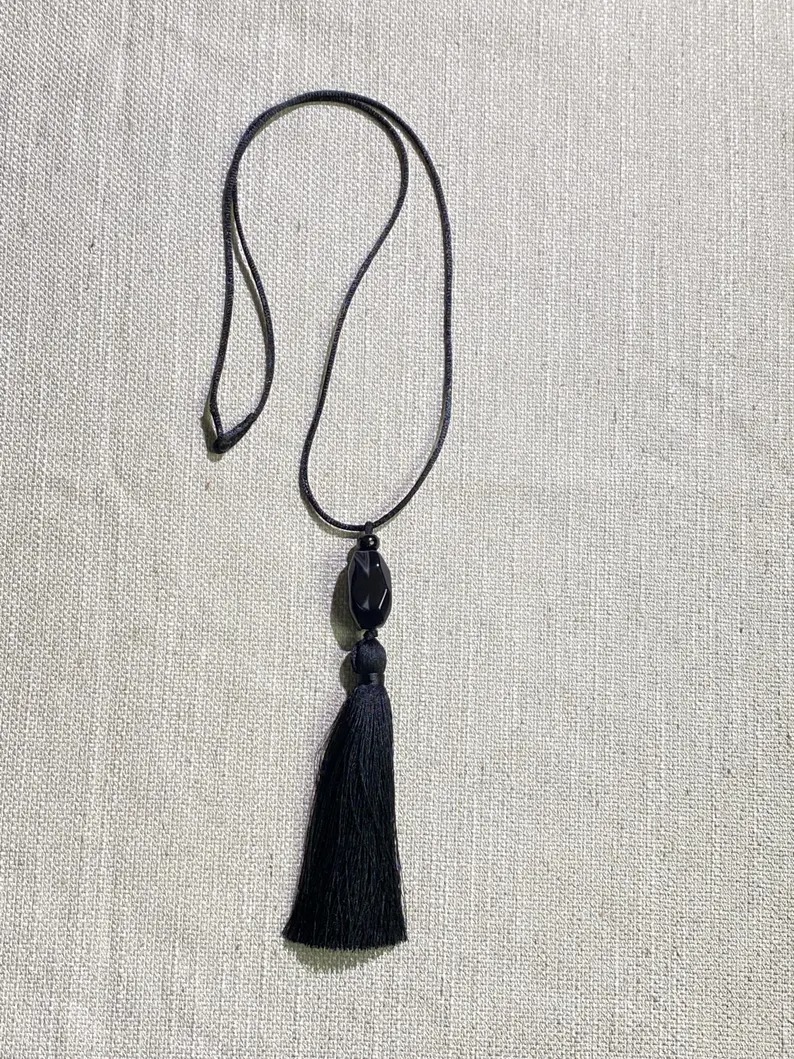 Totore Vintage Studio, Necklace With Gemstone and Tassel 