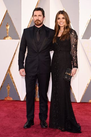 Christian Bale & Sibi Blazic At The Oscars 2016