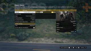 The GTA Online Dispatch Missions launch screen