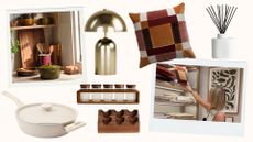 Compilation image of home accessories and our lifestyle editor in a store to support our Marks and Spencer editor recommendations
