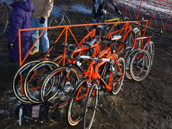 Ryan Trebon (Kona) had two spare bikes on hand and teammate Barry Wicks had one as well.