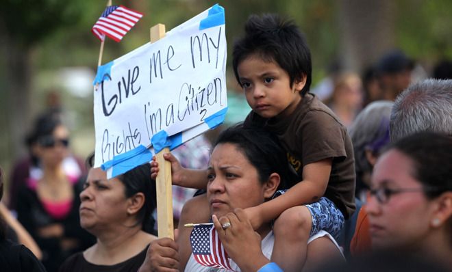 Immigration protest