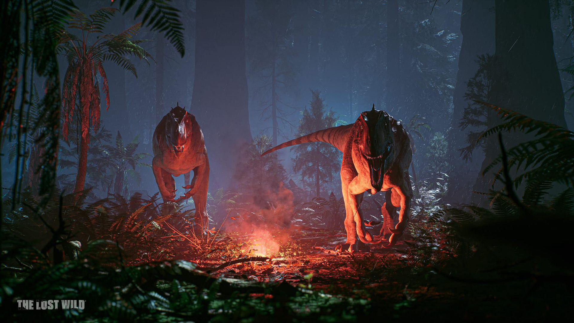 Two raptors in survival horror adventure The Lost Wild
