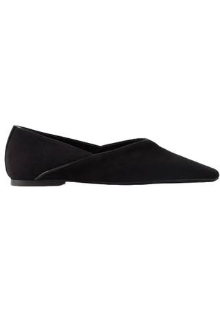 Toteme The Everyday Suede Ballet Flats